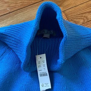 JCrew Cotton Blend Rollneck Sweater, Sail Blue